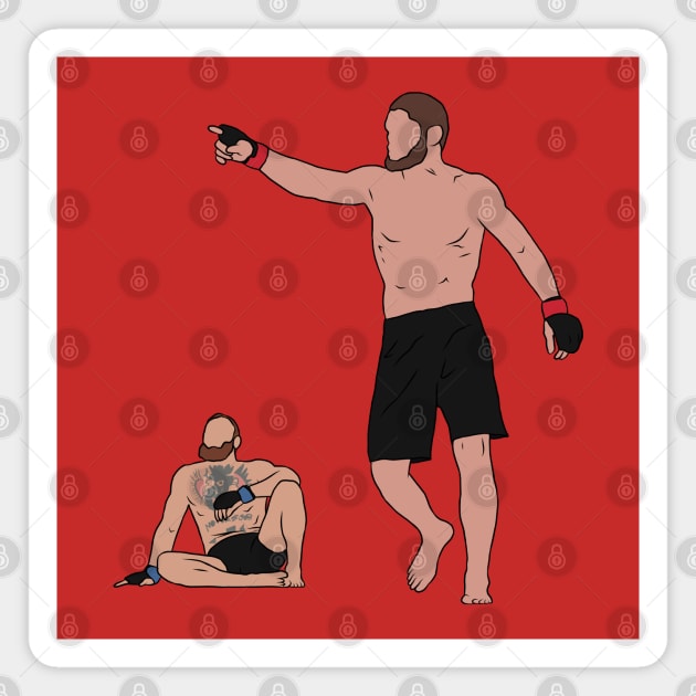 Khabib Beats McGregor Magnet by rattraptees